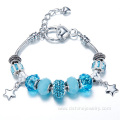 DIY Charm Key Bracelet Glass Bead Crystal Bracelet For Women